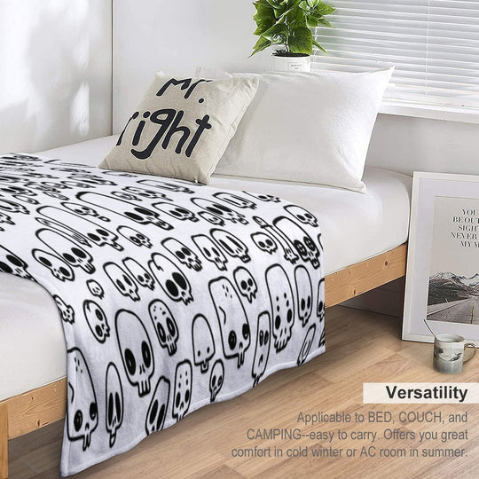 Mini Skulls Durable Throw Blanket
