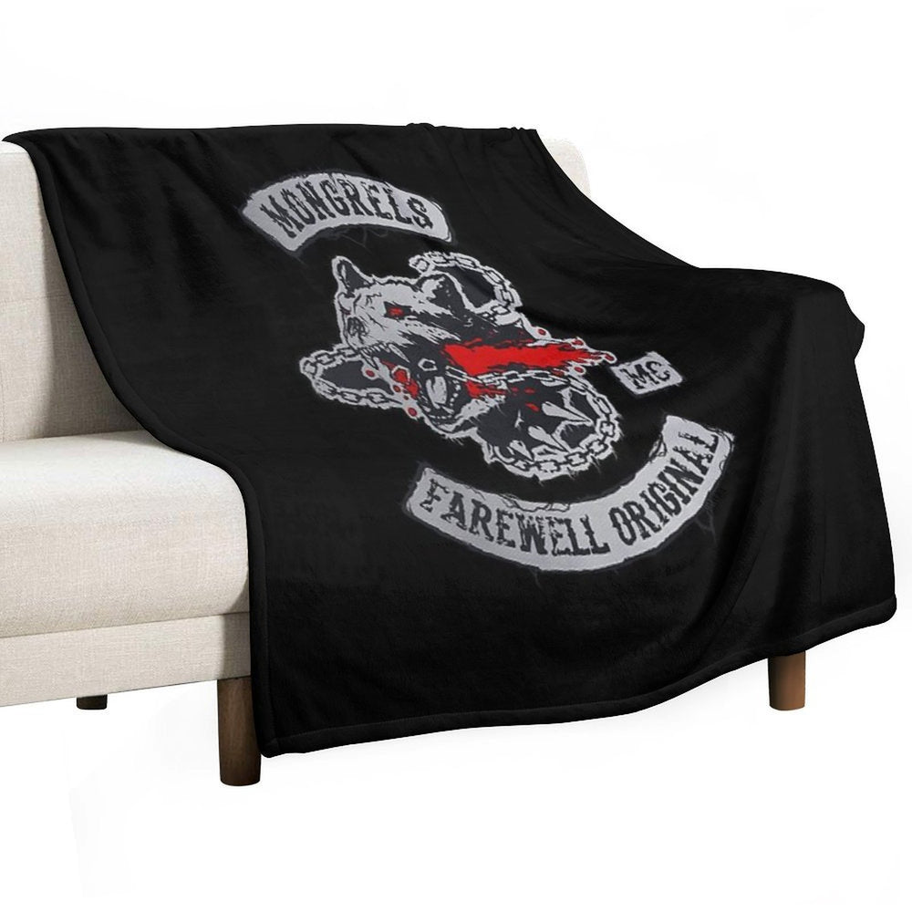MONGREL FAREWELL ORIGINALS Eco-conscious Throw Blanket