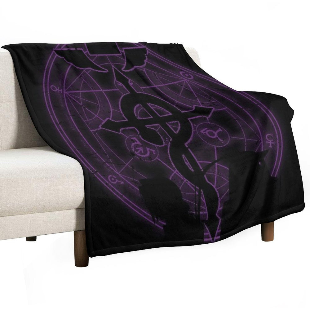Purple Fullmetal Gift-ready Throw Blanket