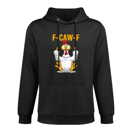 F-Caw-F Funny Chicken Humor Quote Rooster Meme Pilling-Resistant Hoodie