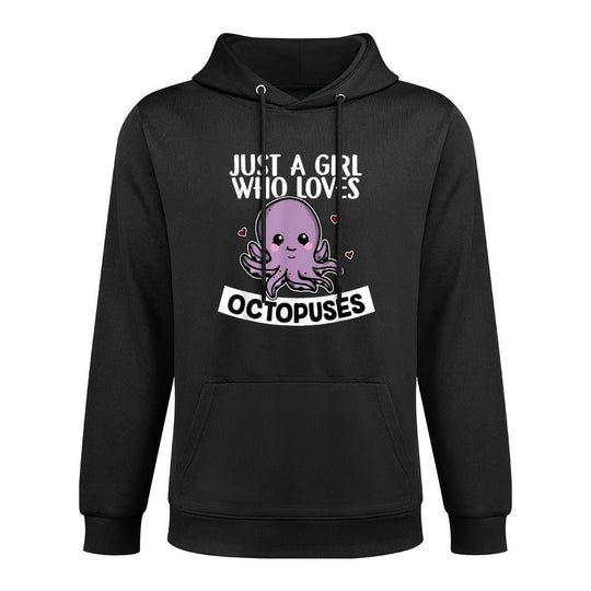 Just A Girl Who Loves Octopuses Funny Octopus Costume Casual Wear Hoodie