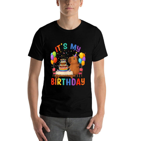 Its My Birthday Capybara Lovers Birthday Party Kids  Classic T-Shirt