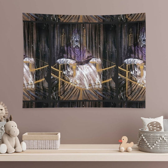 Study after Velázquez's Portrait of Pope Innocent X by Francis Bacon Tapestry