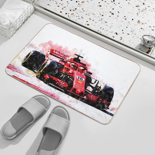 Charles Leclerc Ferrari  Eco-Friendly Bath Mat