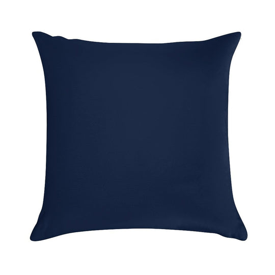 Dark Blue  Maastricht Blue Solid Color Soft Washable Throw Pillow