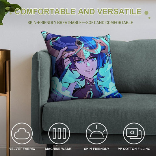 Scaramouche - Wanderer Soft Ultra-Soft Texture Throw Pillow