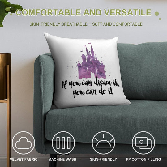 If You Can Dream It Soft Bedroom Essential Throw Pillow