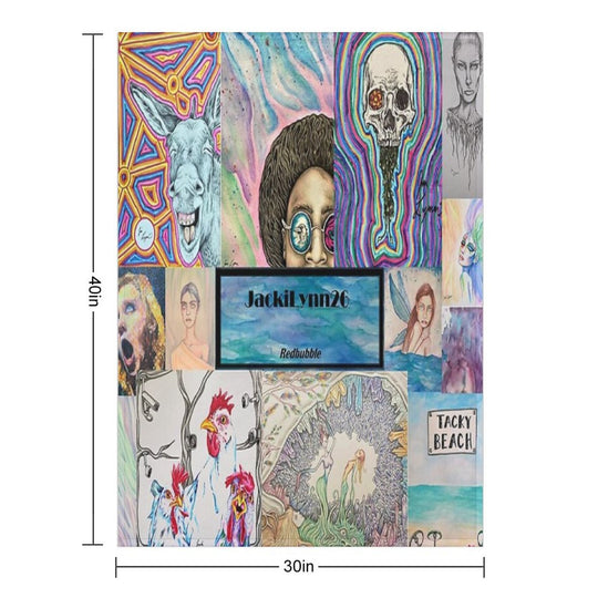 JackiLynn26 Collage Compact Throw Blanket