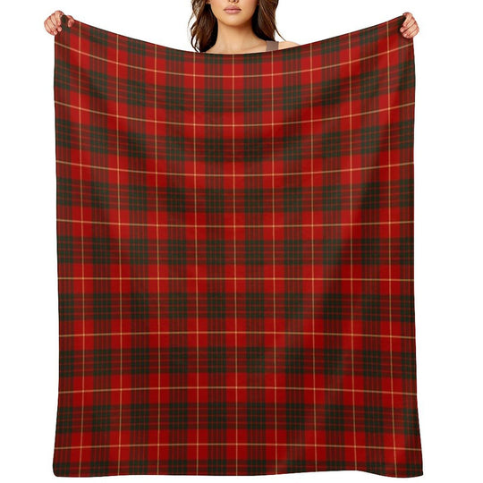 Clan Cameron Tartan All-season Throw Blanket