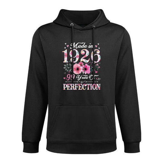 99 Year Old Made In 1926 Floral 99th Birthday Gift For Women Shape Retention Hoodie