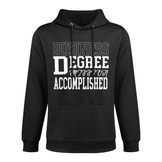Business Degree for College Graduation Gift Cotton-Polyester Blend Hoodie
