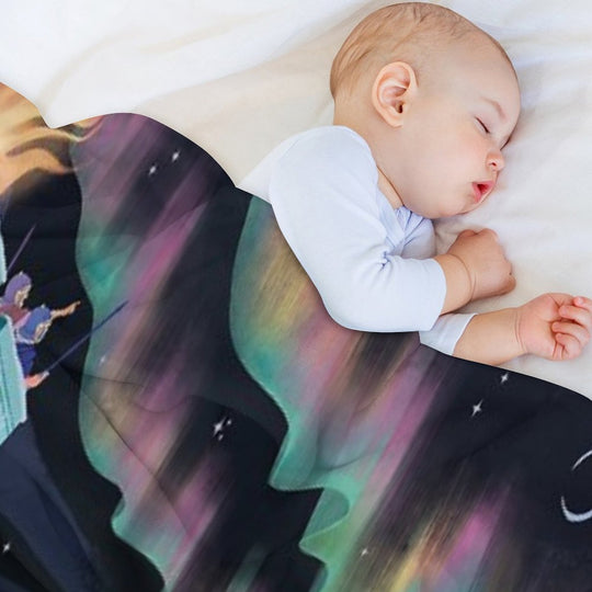 Lights Over Hadrians Wall Durable Throw Blanket