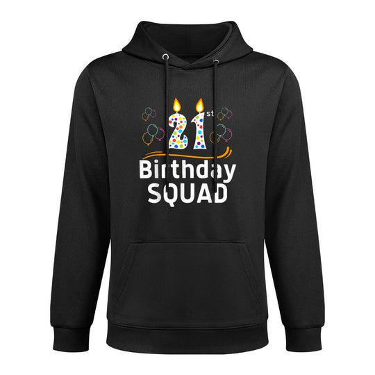 21st Birthday Squad 21 Years Old Party Crew Matching Family Durable Construction Hoodie