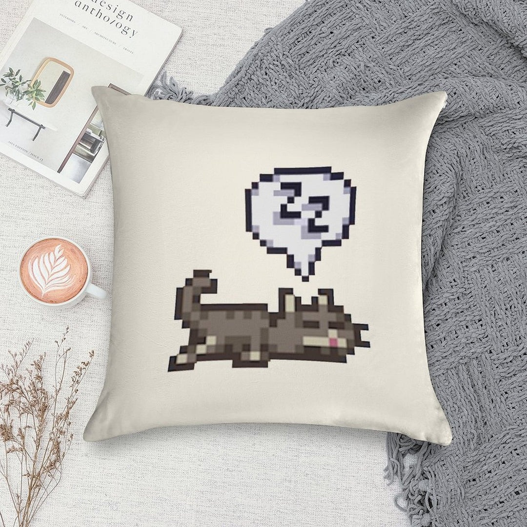 Stardew Valley Sleeping Cat Sploot Soft Style Accent Throw Pillow