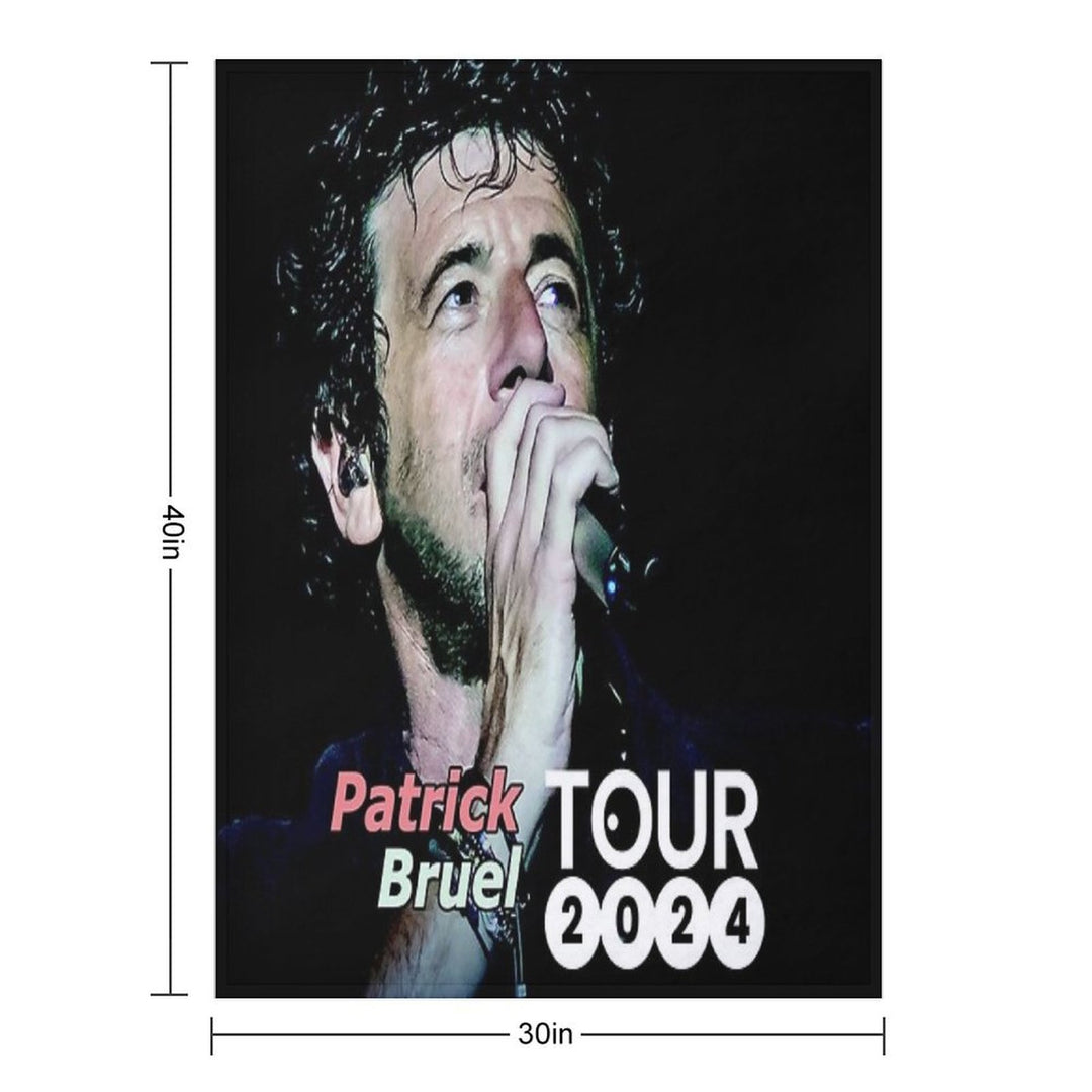 Bilanya Patrick Bruel Show Tour TOURNEE En ACOUSTIQUE 2022 Velvety-soft Throw Blanket