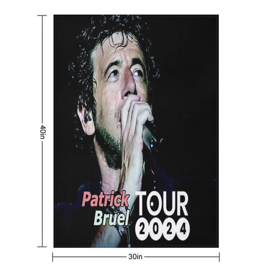 Bilanya Patrick Bruel Show Tour TOURNEE En ACOUSTIQUE 2022 Velvety-soft Throw Blanket