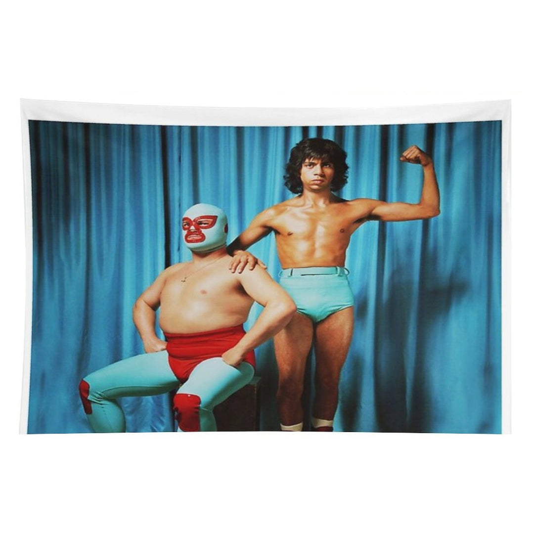 Nacho Libre And Stephen Retro Poster  Tshirt  Tapestry Tapestry