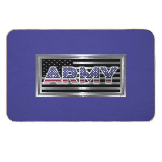 Commemorative Army Metal Flag  Anti-Trip Bath Mat