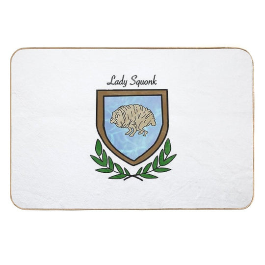 Lady Squonk Coat of Arms  Repositionable Bath Mat