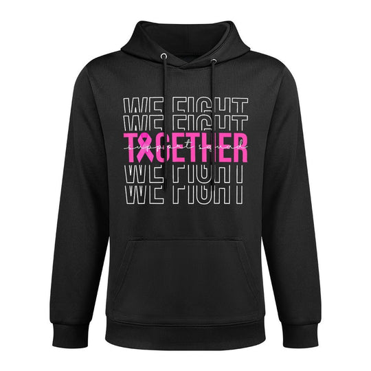 We Fight Together Breast Cancer Awareness Support Squad All-Day Comfort Hoodie