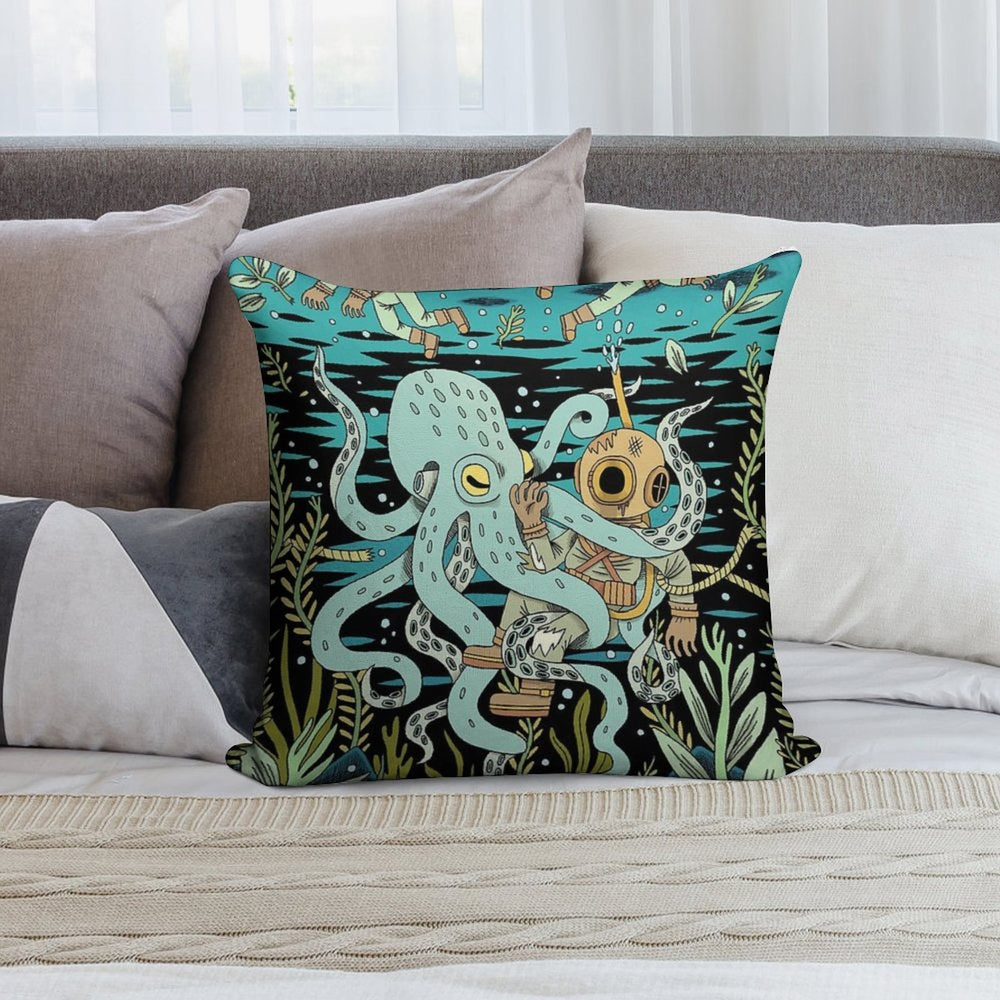 Diver Soft Gift Ready Throw Pillow