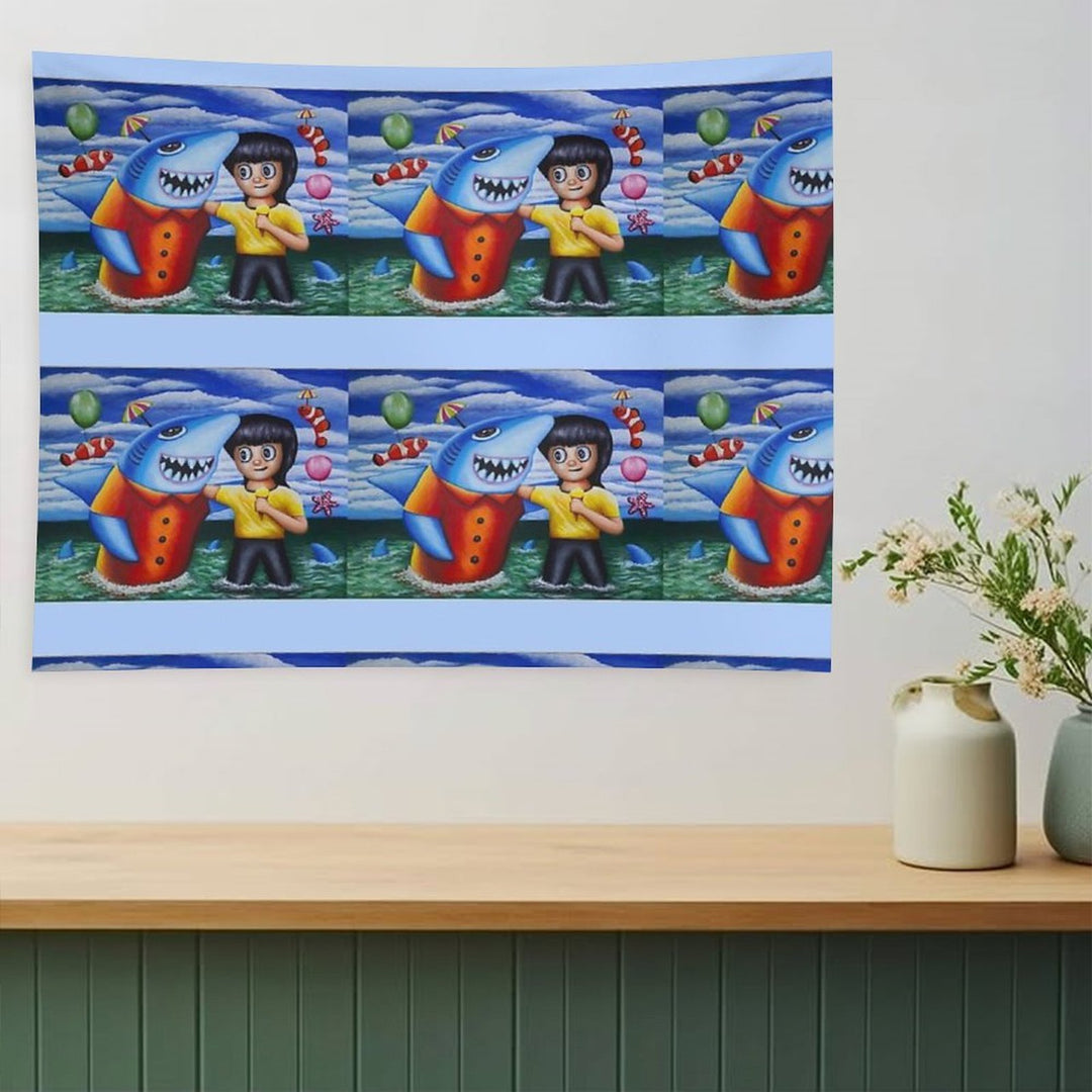 Go to The Sea with My Friends 02 Tapestry