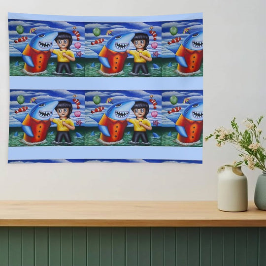 Go to The Sea with My Friends 02 Tapestry