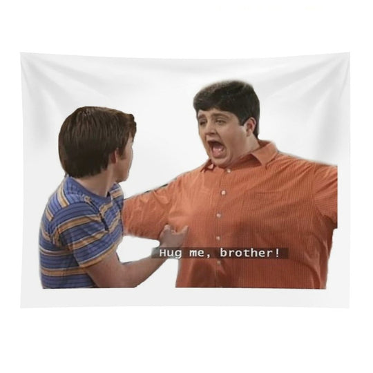 HUG ME BROTHA Sticker Tapestry