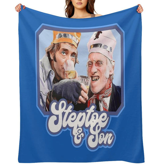 Steptoe And Son Vintage 70s British Television Sitcom Quick-dry Throw Blanket