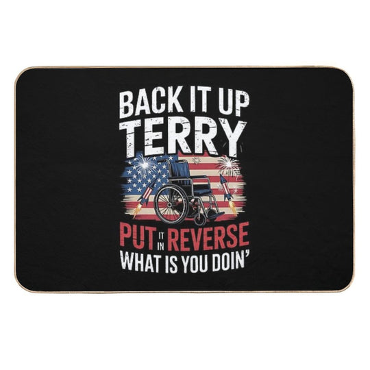 Back It Up Terry Put It In Reverse 4th Of July Fireworks  Toxin-Free Bath Mat