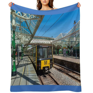 Tynemouth Metro Train Multi-functional Throw Blanket