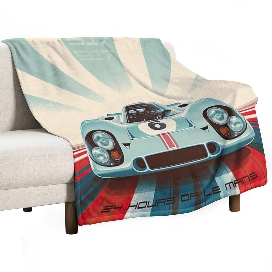 Porsche 917 24 Hours of Le Mans Race Car Gift-ready Throw Blanket