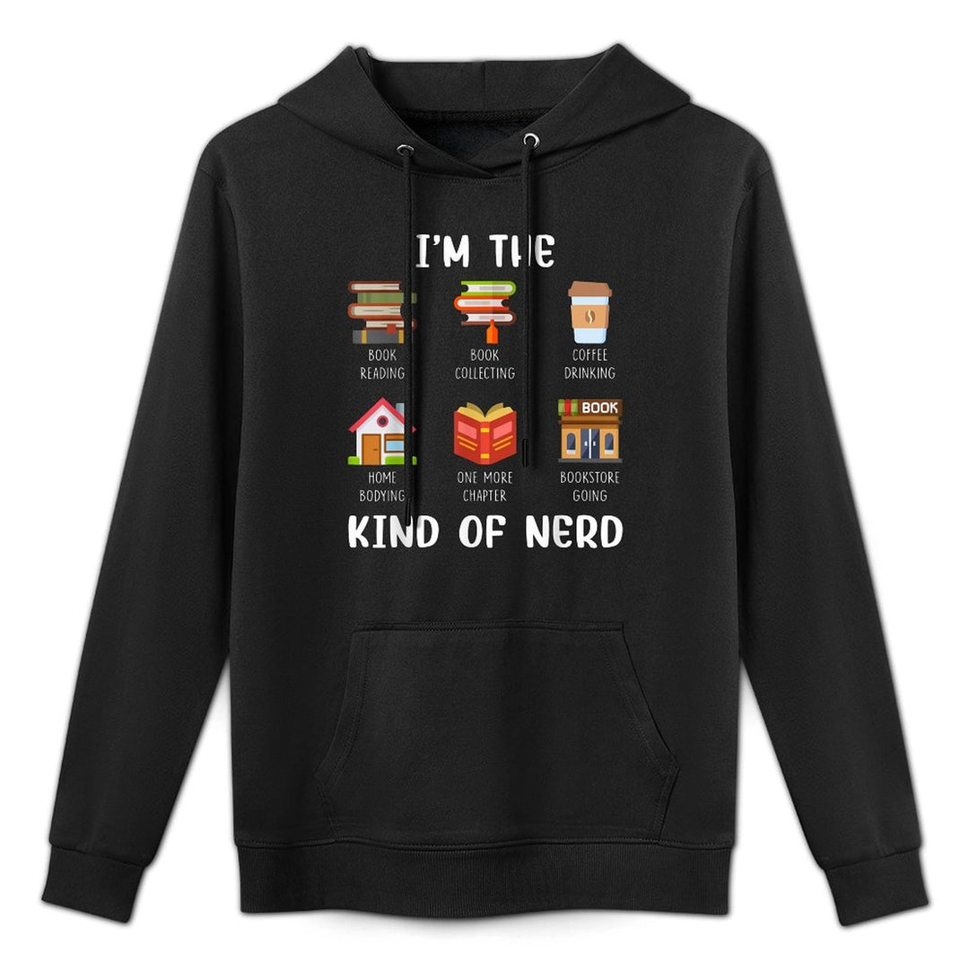 Im The Kind Of Nerd Book Reading Coffee Drinking Shape Retention Hoodie