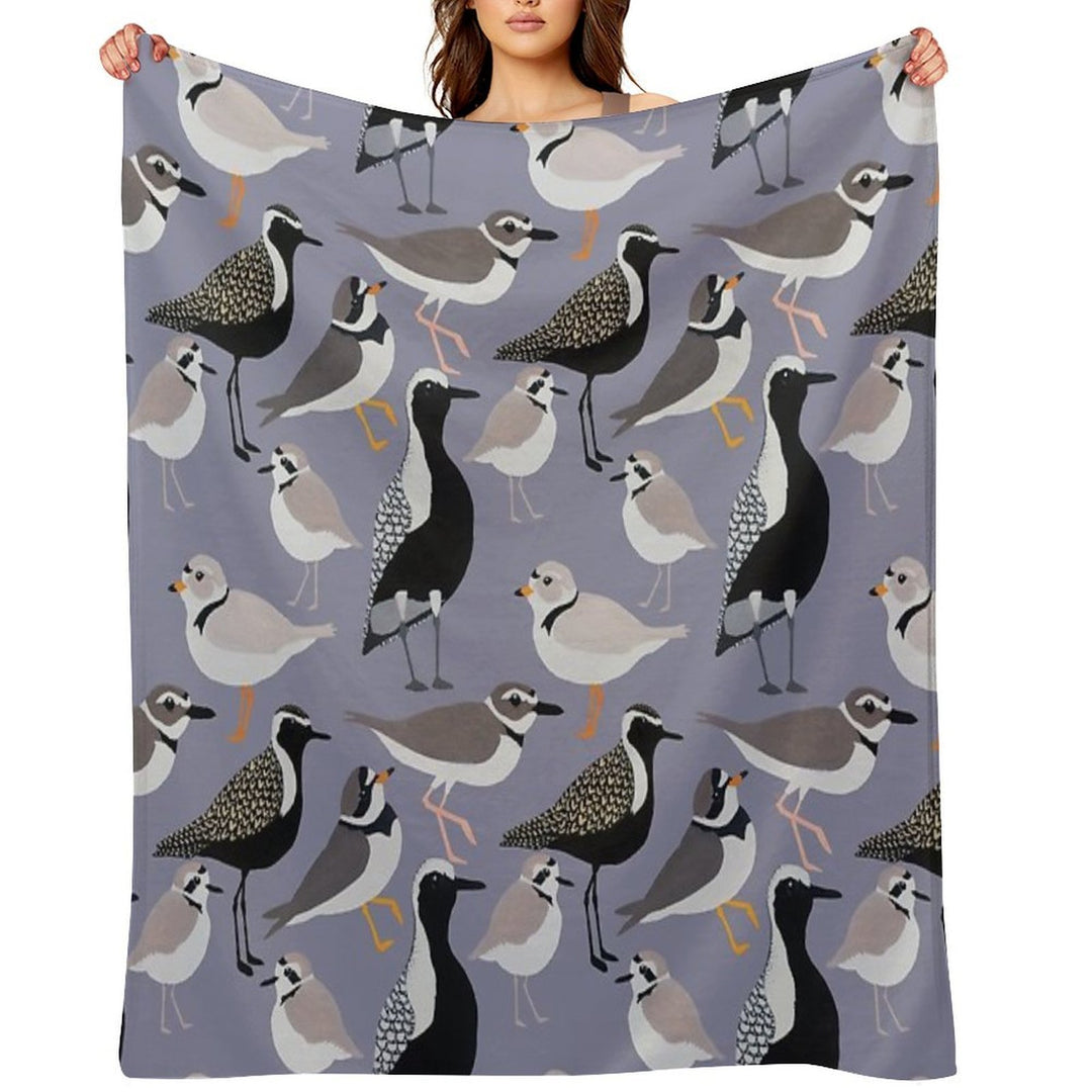 Plethora of Plovers Eco-conscious Throw Blanket