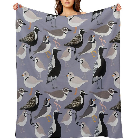 Plethora of Plovers Eco-conscious Throw Blanket