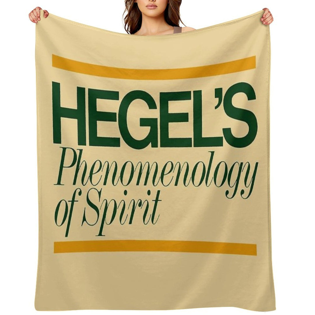 Hegels Phenomenology of Spirit - Book Cover, Aesthetic, Philosophy, Dialectics Comfort Throw Blanket