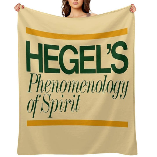 Hegels Phenomenology of Spirit - Book Cover, Aesthetic, Philosophy, Dialectics Comfort Throw Blanket