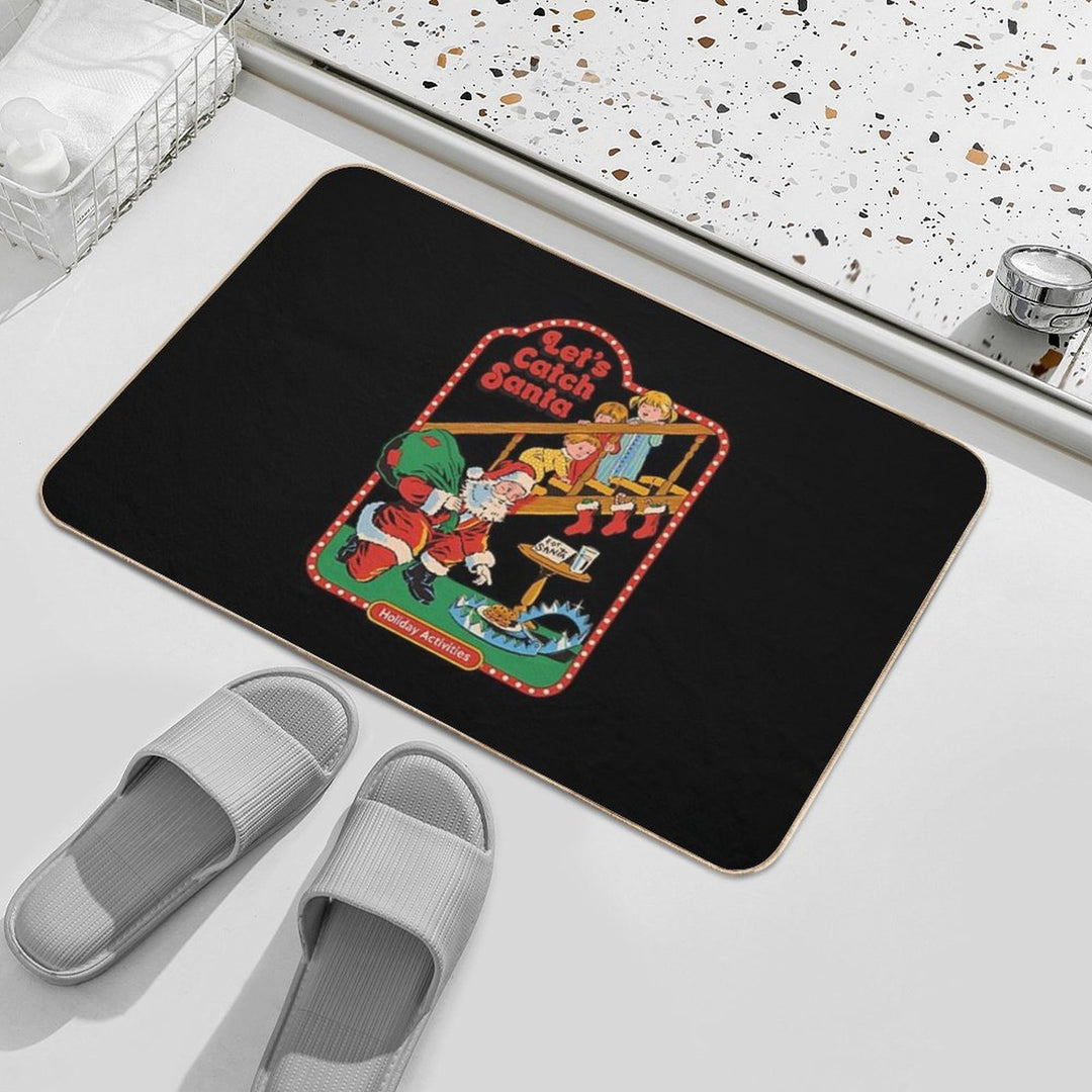 Let'S Catch Santa  Pet-Safe Bath Mat