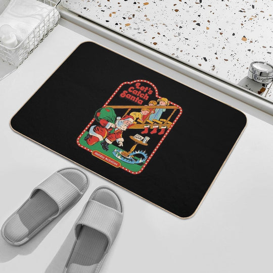 Let'S Catch Santa  Pet-Safe Bath Mat
