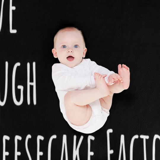 Live Laugh Cheesecake Factory (Black) Versatility Throw Blanket