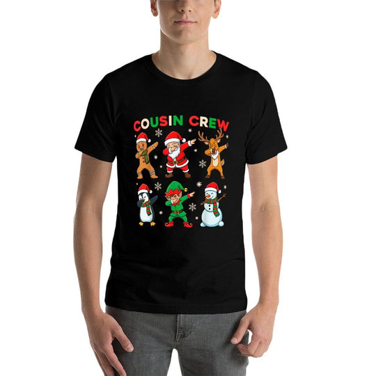 Cousin Crew Dabbing Santa Elf Friends Christmas Funny Dab  Quick-drying T-Shirt