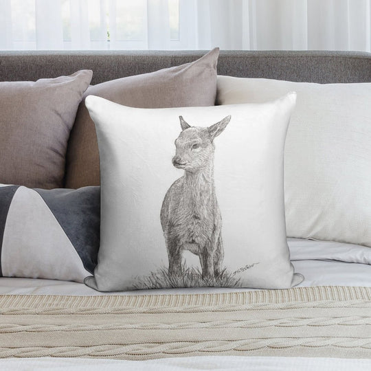 Little Deer Soft Warmth Comfort Throw Pillow