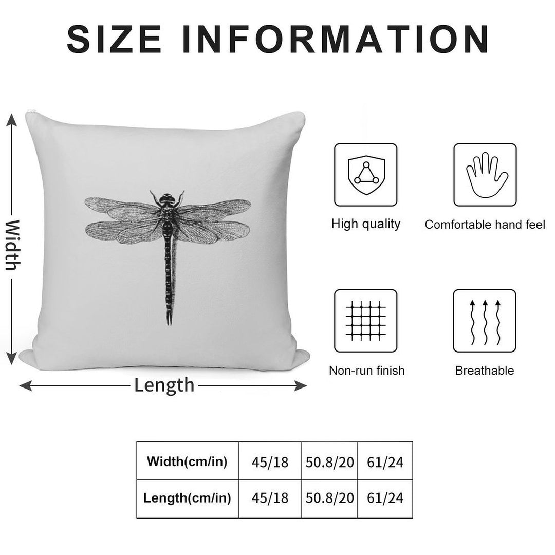 Dragonfly Soft Ultra-Soft Texture Throw Pillow