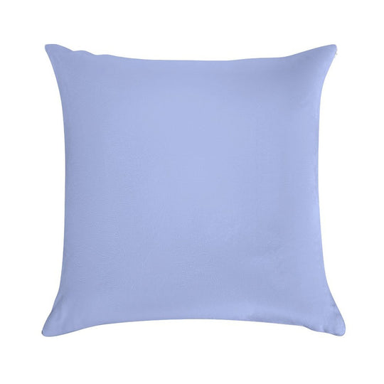 Solid Periwinkle Blue Soft Decorative Cover Throw Pillow