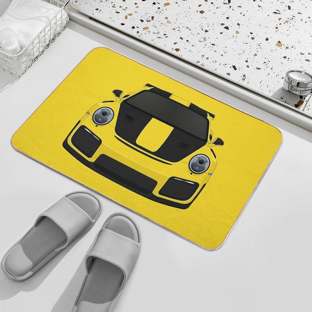 GT2RS Yellow Durable Bath Mat