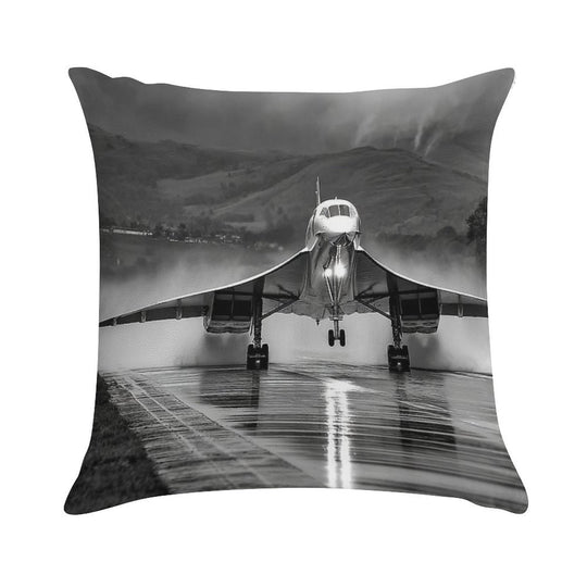 Concorde Wet Takeoff Soft Decorative Cover Throw Pillow
