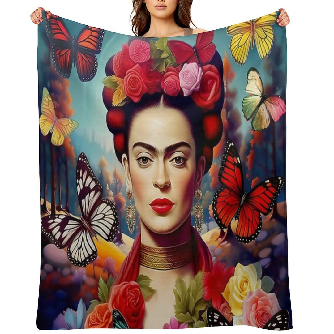 Frida Kahlo 14 Compact Throw Blanket