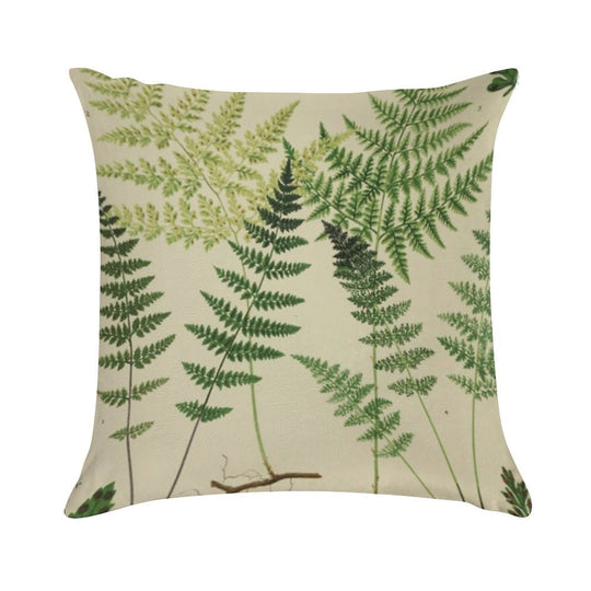 Botanical Ferns Soft Multiple Sizes Throw Pillow