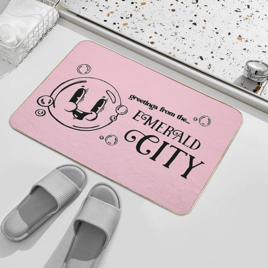 Greetings from The Emerald City  Pet-Safe Bath Mat