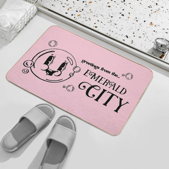 Greetings from The Emerald City  Pet-Safe Bath Mat